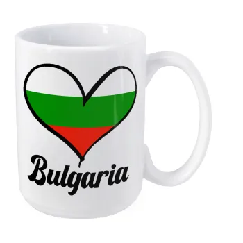 Bulgaria flag, Κούπα Mega, κεραμική, 450ml