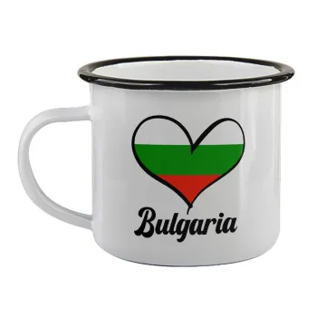 Bulgaria flag, Κούπα εμαγιέ με μαύρο χείλος 360ml