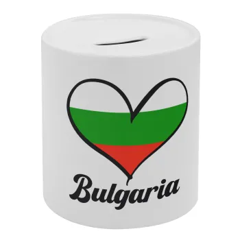 Bulgaria flag, Κουμπαράς πορσελάνης με τάπα