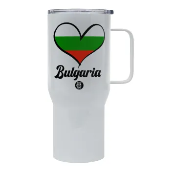 Bulgaria flag, Mega Stainless steel Tumbler with lid, double wall 750L