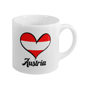 Austria flag, Κουπάκι κεραμικό, για espresso 150ml