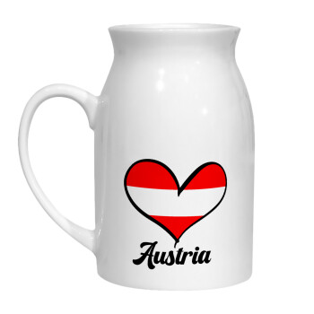 Austria flag, Milk Jug (450ml) (1pcs)