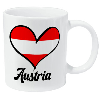 Austria flag, Κούπα Giga, κεραμική, 590ml
