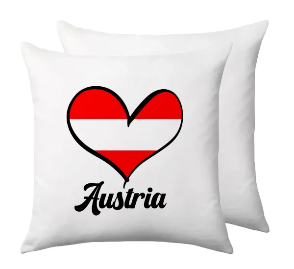 Austria flag — Μαξιλάρι καναπέ 40x40cm περιέχεται το  γέμισμα