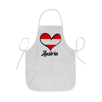 Austria flag, Ποδιά Σεφ ολόσωμη κοντή  Παιδική (44x62cm)