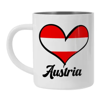 Austria flag, Κούπα Ανοξείδωτη διπλού τοιχώματος 300ml