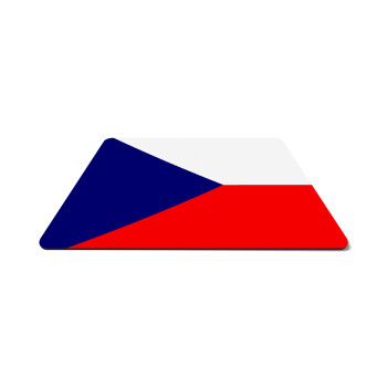 Czechia flag, Mousepad ορθογώνιο 27x19cm