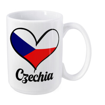 Czechia flag, Κούπα Mega, κεραμική, 450ml