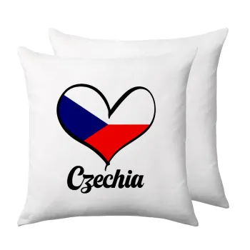 Czechia flag, Sofa cushion 40x40cm includes filling