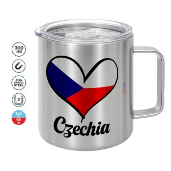 Czechia flag, Mug Stainless steel double wall 300ml