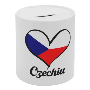 Czechia flag, Κουμπαράς πορσελάνης με τάπα