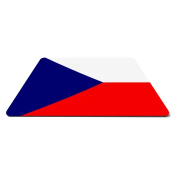 Czechia flag, Mousepad rect 27x19cm