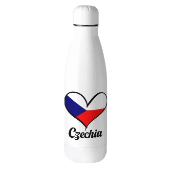 Czechia flag, Μεταλλικό παγούρι θερμός (Stainless steel), 500ml