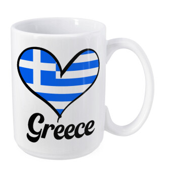 Greece flag, Κούπα Mega, κεραμική, 450ml