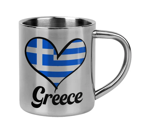 Greece flag — Κούπα Ανοξείδωτη διπλού τοιχώματος 300ml
