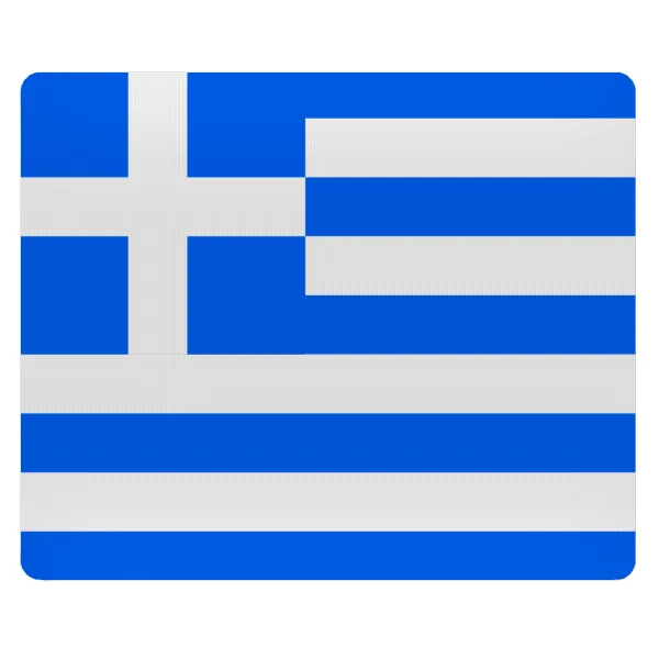 Greece flag — Mousepad ορθογώνιο 23x19cm