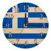 Ρολόι τοίχου ξύλινο plywood (20cm)