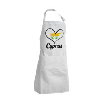 Cyprus flag, Adult Chef Apron (with sliders and 2 pockets)