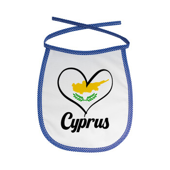 Cyprus flag, Σαλιάρα μωρού αλέκιαστη με κορδόνι Μπλε