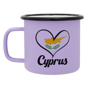 Cyprus flag, Κούπα Μεταλλική εμαγιέ ΜΑΤ Light Pastel Purple 360ml