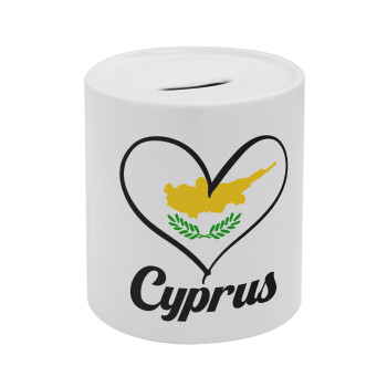 Cyprus flag, Κουμπαράς πορσελάνης με τάπα