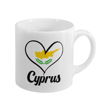 Cyprus flag, Κουπάκι κεραμικό, για espresso 150ml