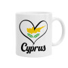 Cyprus flag, Κούπα, κεραμική, 330ml (1 τεμάχιο)