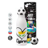 Soccer Metal mug thermos, double wall, 550ml