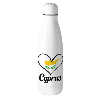 Cyprus flag, Metal mug thermos (Stainless steel), 500ml