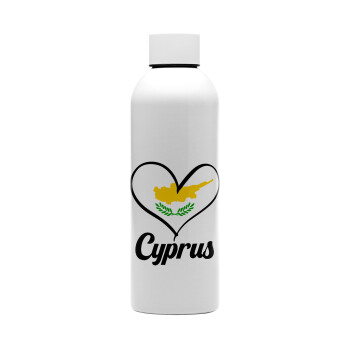 Cyprus flag, Μεταλλικό παγούρι νερού, 304 Stainless Steel 800ml