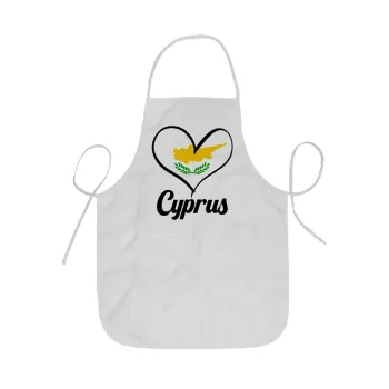 Cyprus flag, Ποδιά Σεφ ολόσωμη κοντή  Παιδική (44x62cm)