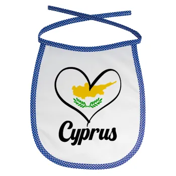 Cyprus flag, Σαλιάρα μωρού αλέκιαστη με κορδόνι Μπλε
