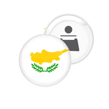 Cyprus flag, Μαγνητάκι και ανοιχτήρι μπύρας στρογγυλό διάστασης 5,9cm