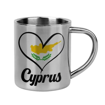 Cyprus flag, Mug Stainless steel double wall 300ml