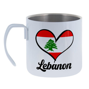Lebanon flag, Mug Stainless steel double wall 400ml