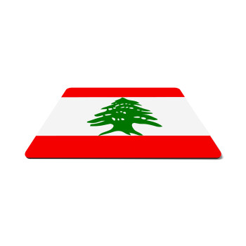 Lebanon flag, Mousepad ορθογώνιο 27x19cm
