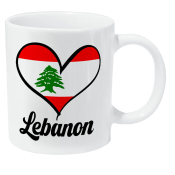 Lebanon flag, Κούπα Giga, κεραμική, 590ml
