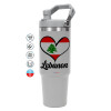 GREY Travel Tumbler with Handle 890ml