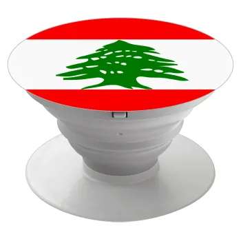 Lebanon flag, Phone Holders Stand  Λευκό Βάση Στήριξης Κινητού στο Χέρι
