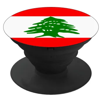 Lebanon flag, Phone Holders Stand  Black Hand-held Mobile Phone Holder