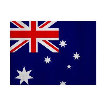 Australia flag, Επιφάνεια κοπής γυάλινη (38x28cm)
