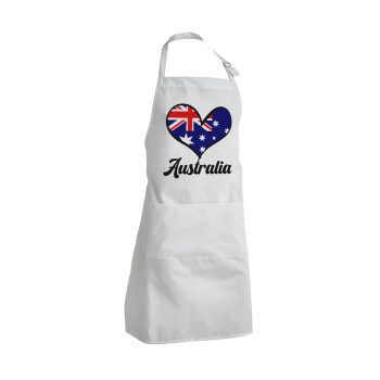 Australia flag, Adult Chef Apron (with sliders and 2 pockets)