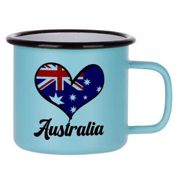 Australia flag, Κούπα Μεταλλική εμαγιέ ΜΑΤ σιέλ 360ml