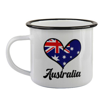 Australia flag, Κούπα εμαγιέ με μαύρο χείλος 360ml