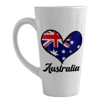 Australia flag, Κούπα κωνική Latte Μεγάλη, κεραμική, 450ml