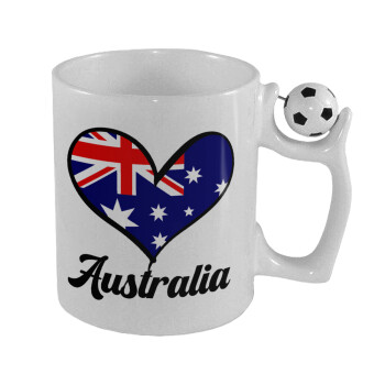 Australia flag, Κούπα με μπάλα ποδασφαίρου , 330ml