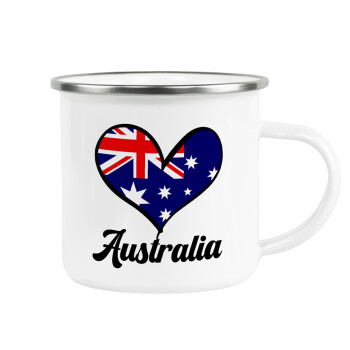 Australia flag, Κούπα Μεταλλική εμαγιέ λευκη 360ml