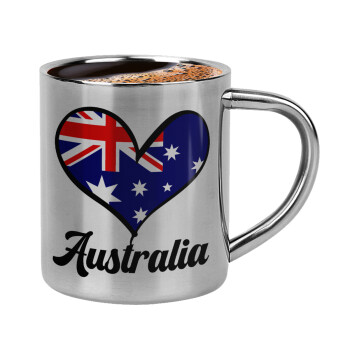 Australia flag, Κουπάκι μεταλλικό διπλού τοιχώματος για espresso (220ml)