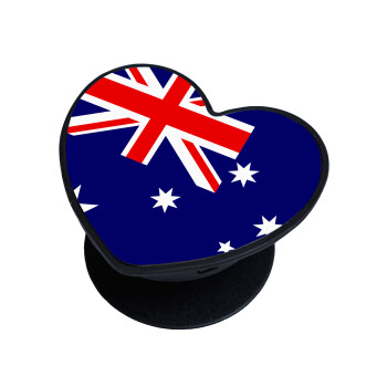 Australia flag, Phone Holders Stand  καρδιά Μαύρο Βάση Στήριξης Κινητού στο Χέρι