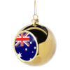 Golden Christmas tree ball ornament 8cm